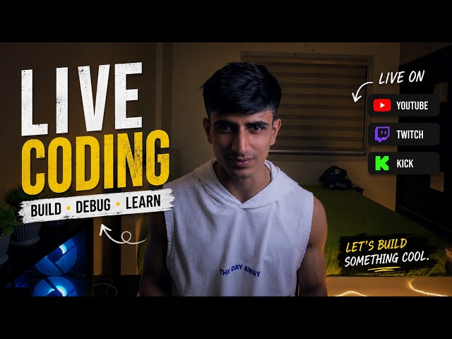 🔴 LIVE | Building Games, Backend Systems, Graphics Programming