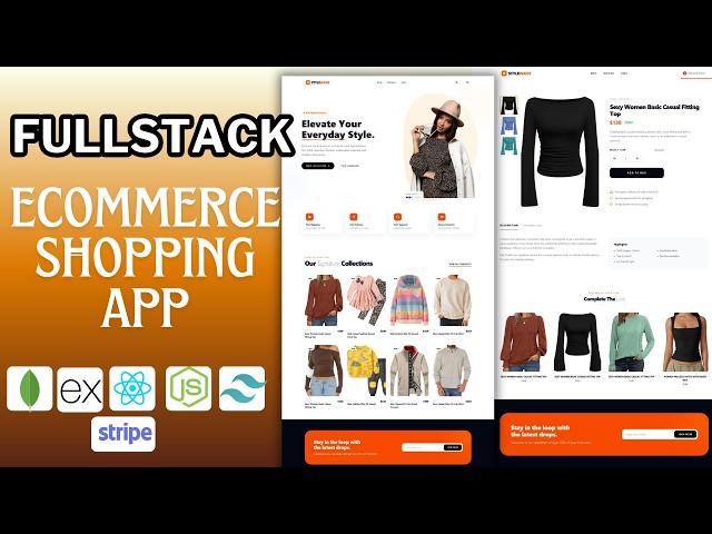 Build a Fullstack Ecommerce App With React, Node JS, MongoDB, Express, Tailwind, Stripe, JWT