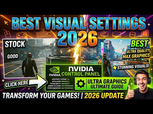 Best NVIDIA Control Panel Settings for Maximum Graphics Quality | Best Visual Settings for PC Games