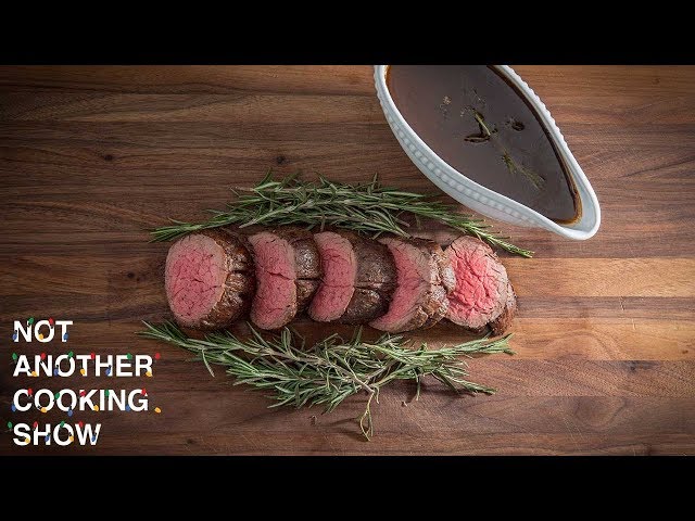 how to make REVERSE SEARED CHATEAUBRIAND with PORT WINE REDUCTION SAUCE