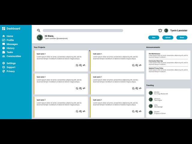 The Odin Project - JavaScript Path - Project 2 - Admin Dashboard