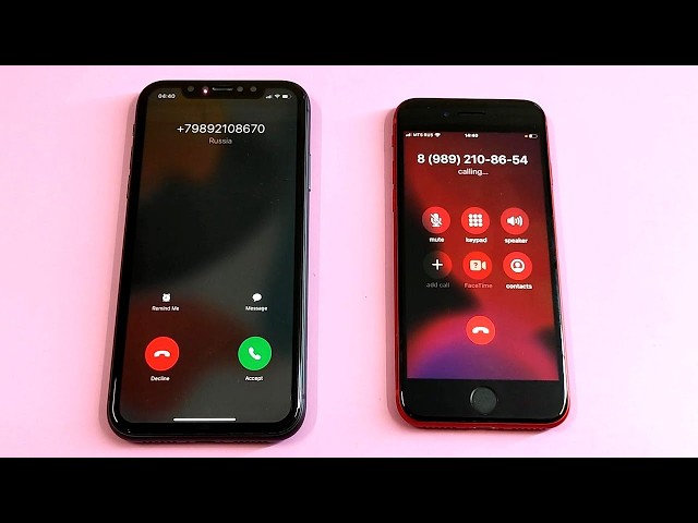 iPhone 11 vs iPhone 8 incoming call & outgoing call