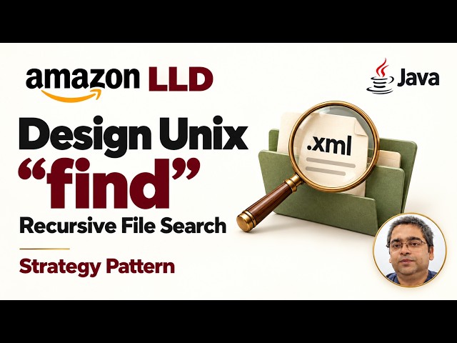 Amazon LLD: Design Unix "find" Command for File Search in Java
