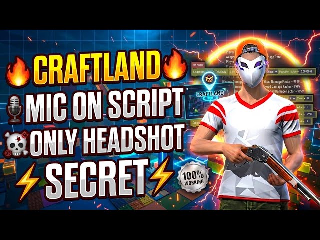  Free Fire Craftland Mein Mic On Kaise Karein? + Headshot Only Secret Settings (2026)