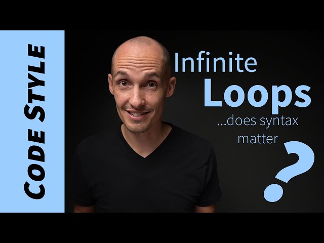 Does it matter how I write my infinite loops? (for vs. while?)