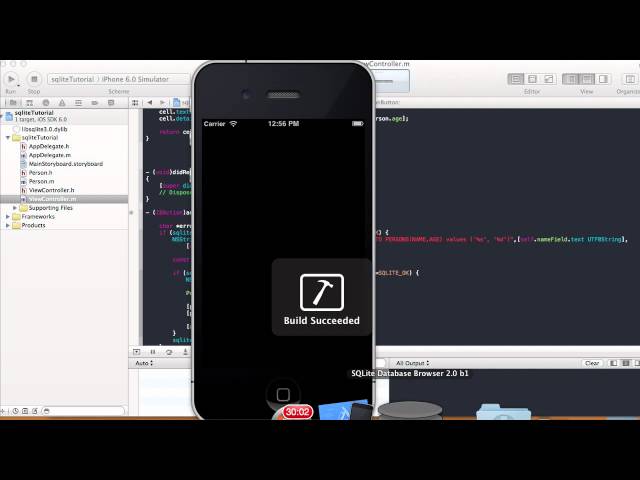 SQLite Tutorial - Add/Display/Delete - Xcode 4.5