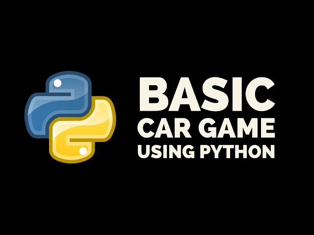 Car game using python || No graphics || No GUI