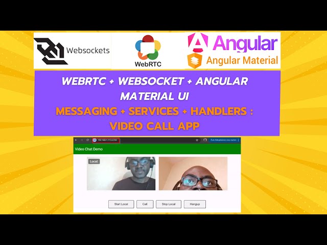 🎥 Video Call App WebRTC + WebSocket + Angular Material UI -Data Services & STUNR/TURN Servers!  - 03