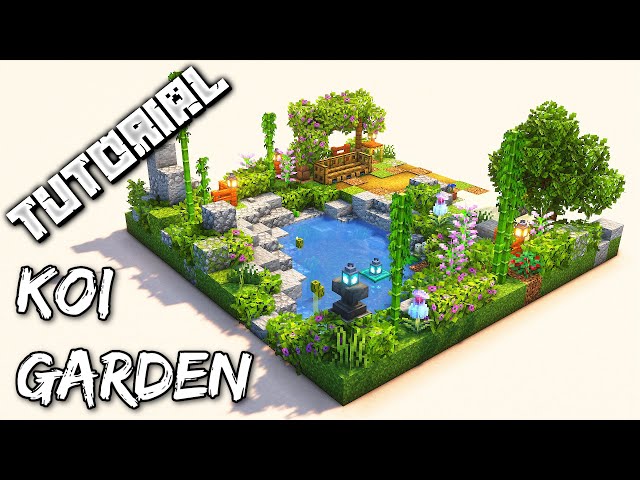How To Build A Koi Garden | Minecraft Tutorial