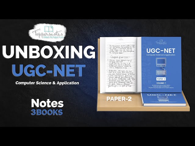 UGC-NET || Computer Science & Application ||  Paper 2 ||  Toppers Exam Notes Unbox By Toppersnotes