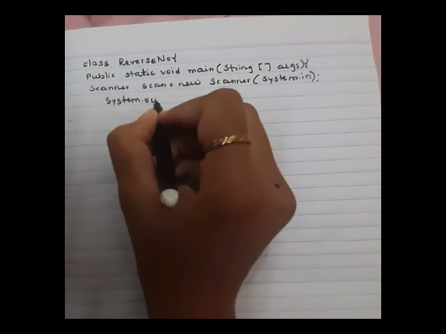 #S4 program to find reverse number | | Java program #happy coding ☺