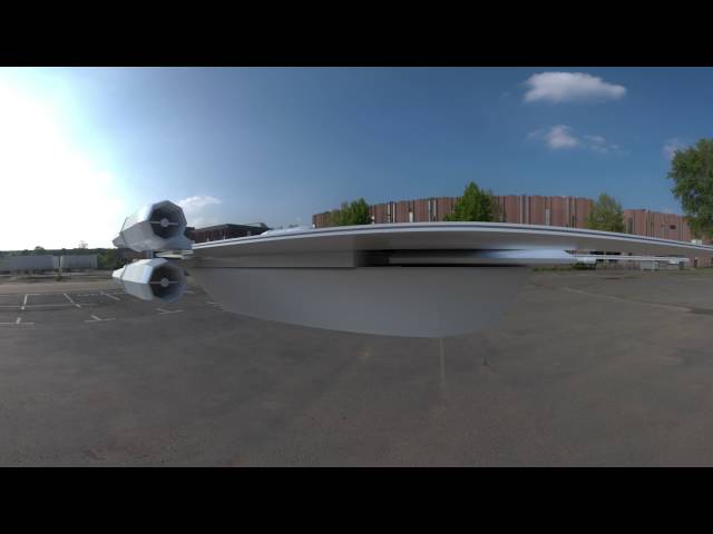 uWing Virtual Reality test render