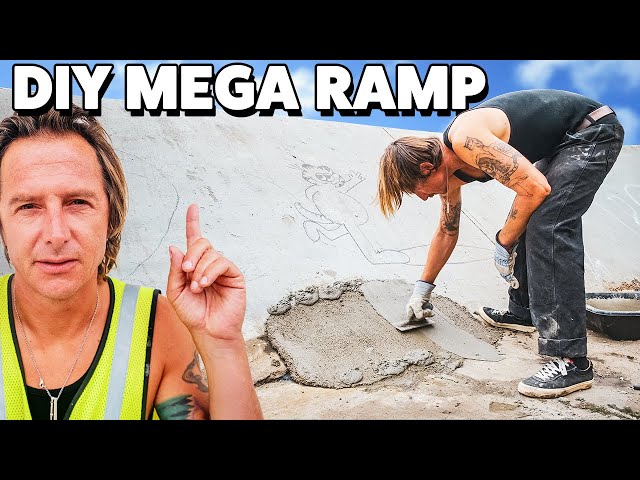 Building A Concrete MINI MEGA Ramp