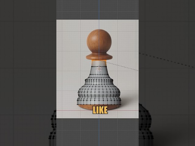 How To Make a Chess Pawn in Blender Super Fast!