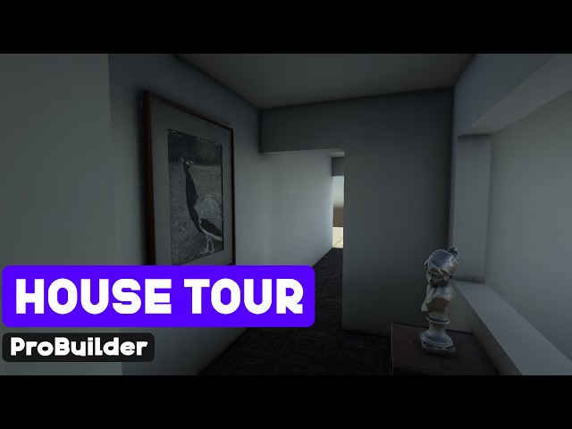 What a House Built Using ProBuilder Looks Like in Unity 6