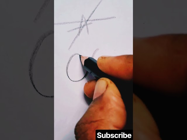 How to write "A" using Pencil ✏️#handwriting #lettering #satisfying #shorts #shortsfeed #calligraphy