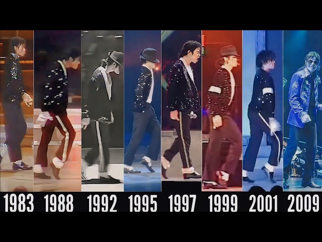 MICHAEL JACKSON Billie Jean MOONWALK Evolution (1983-2009) | High Quality