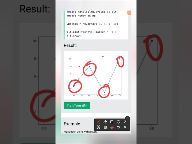 Matplotlib in python full details in tamil.🔥how to marker use?🔥#python #shortsfeed #viralshorts 💯