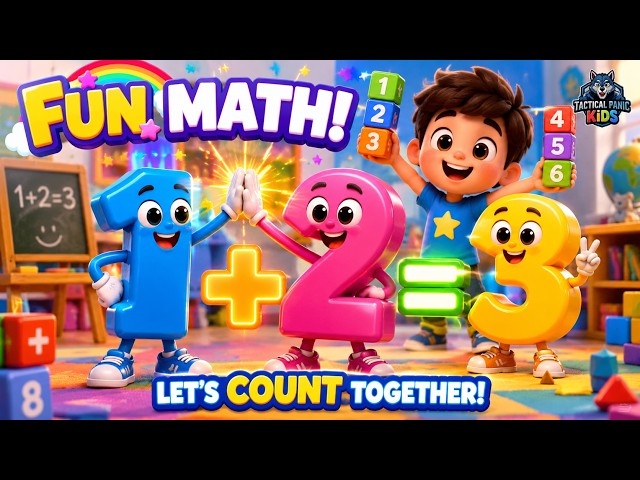 Fun Addition Practice for Kids! ➕ Basic Math & Counting Made Easy | Tactical Panic Kids