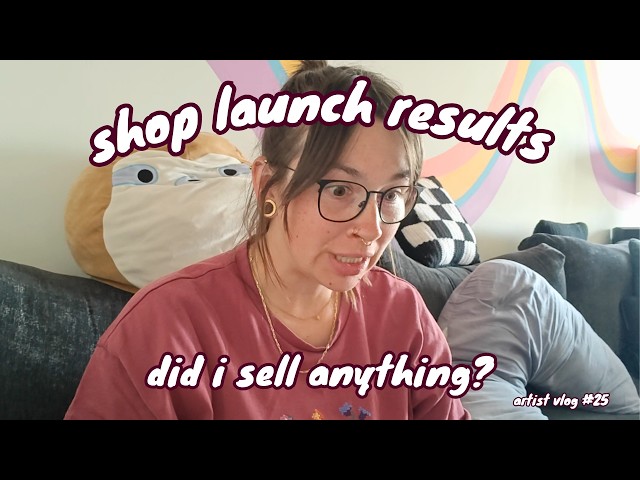 I wasn’t expecting any sales at all…😱😱 | Artist Vlog #25