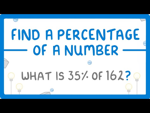 GCSE Maths - How to Find a Percentage of a Number (2026/27 exams)