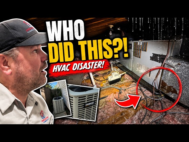 Ceiling Is LEAKING WATER… Then I Found This HVAC DISASTER!