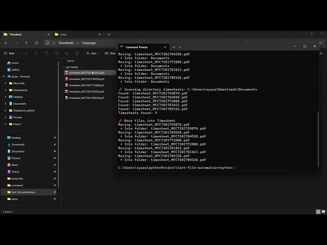 Sorting Files Automation using Python (Script Demo)