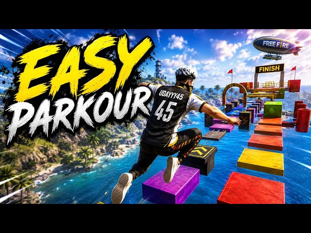 FREE FIRE CRAFTLAND BEST MAP CODE | WATERFALL PARKOUR MAP | BEST PARKOUR MAP 2026#craftland