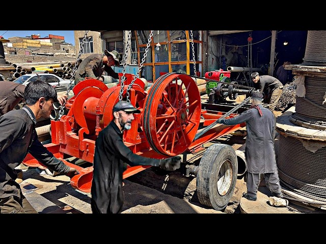 "Homemade Water Boring Machine Built in Village Workshop "