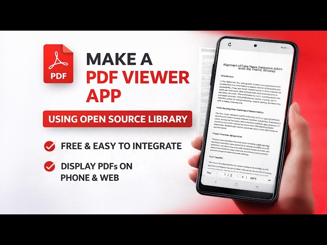 How to Create a PDF Viewer App in Android (FREE Open Source Library) | #Arknox