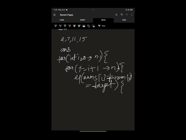 Leetcode two sum problem 