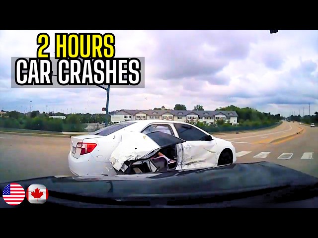 2 HOURS BEST OF CAR CRASHES COMPILATION | USA & CANADA - 11