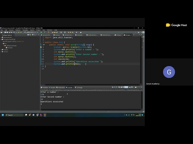 Exception Handling : Try Catch