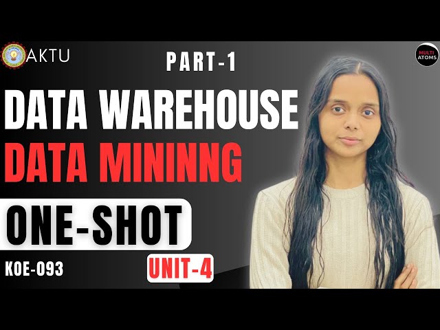 Data Warehouse & Data Mining | Unit-4 Part-1  One Shot | KOE-093 | PYQ Solutions | Aktu Exam