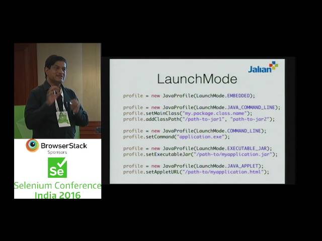 Java Swing, Java FX application testing by Dakshinamurthy at SeConf2016 India