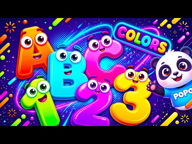 Preschool Learning activities for 3 year olds at home | Learn ABC Phonics Shapes Numbers Colors 🌈