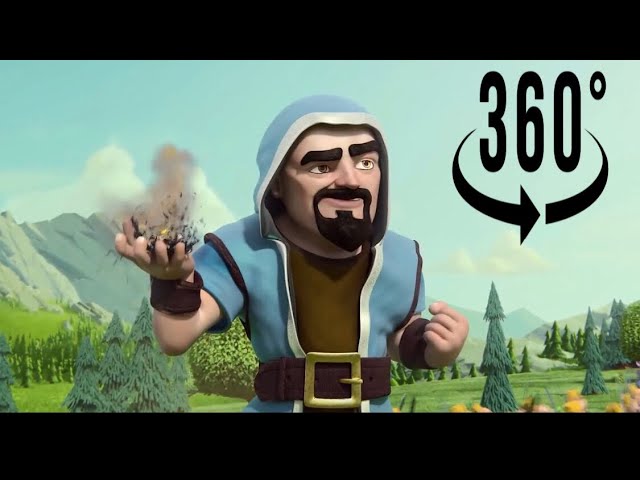 Clash of Clans Wizard Hair Animation in 360° VR