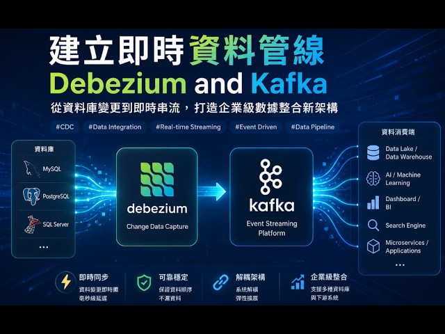 建立即時資料管線 : Debezium and Kafka | ✨SDD 規格驅動開發：.NET 8 企業級高品質系統設計與實戰