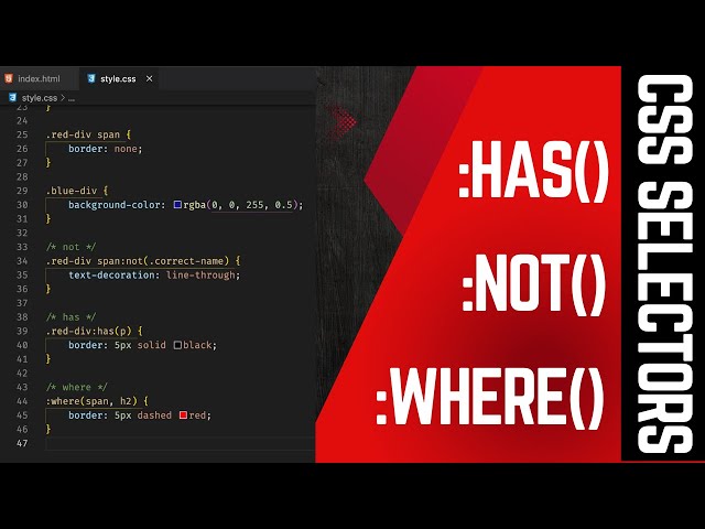 CSS :has(), :not(), :where() selectors #css #csshas #cssnot #csswhere #omlondhe #cssselector #dev