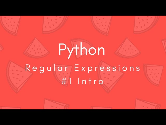 Regular Expressions 2018 | #1 Intro | Python | Tharun Shiv | Being A Pro