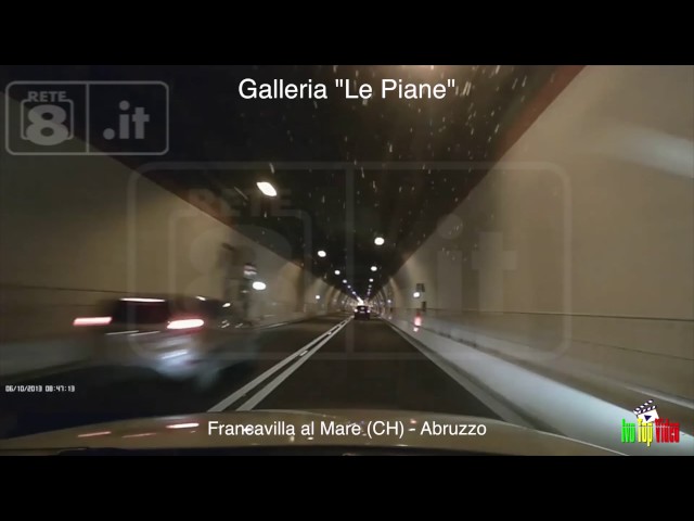 Francavilla: sorpasso contromano in galleria