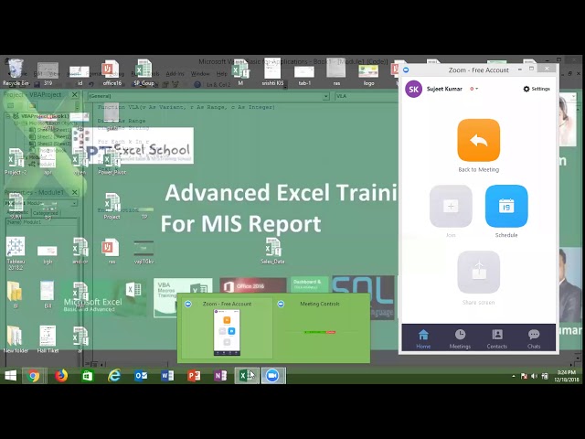 Excel VBA Macros Function Training with Sujeet Kumar