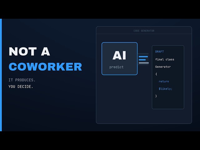 AI Is a Code Generator, Not a Coworker