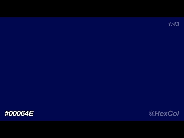 What does #00064E - Vivid Frosty Amethyst Gold look like? | Color Code Preview
