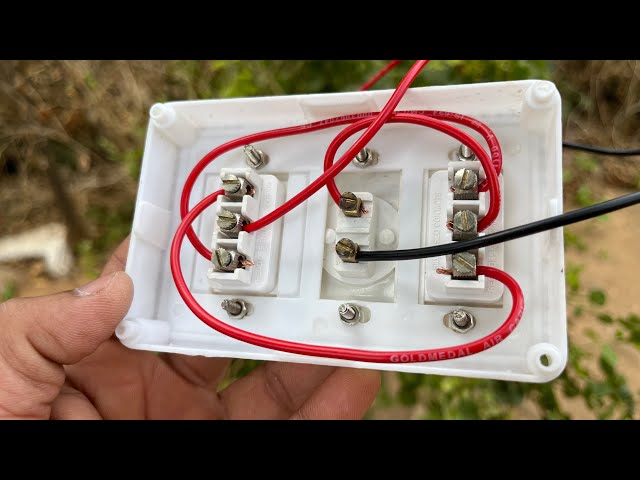Arrangement of staircase wiring in switch board for demo tutorial 😇|
