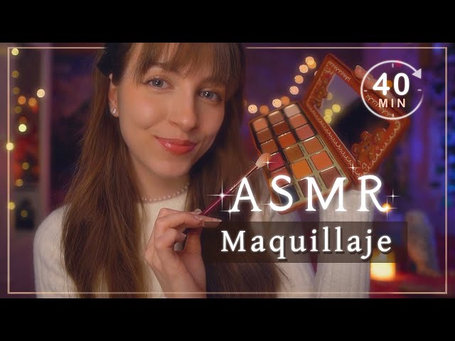 ASMR MAKEUP 🥀 Skin care, doing you makeup and hair brush 💤 ( ✓SUB