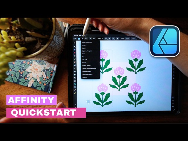 Affinity Designer Quickstart: Build a motif as we learn #ipadart