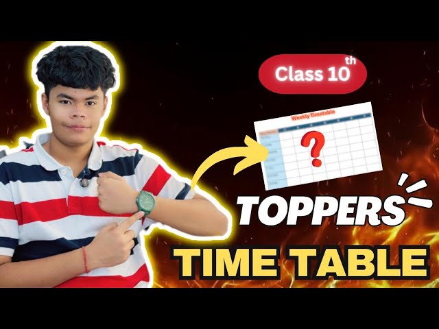 AIR1 Aarav Malhotra's| Topper’s Timetable to Score 100% |Class 10th boards