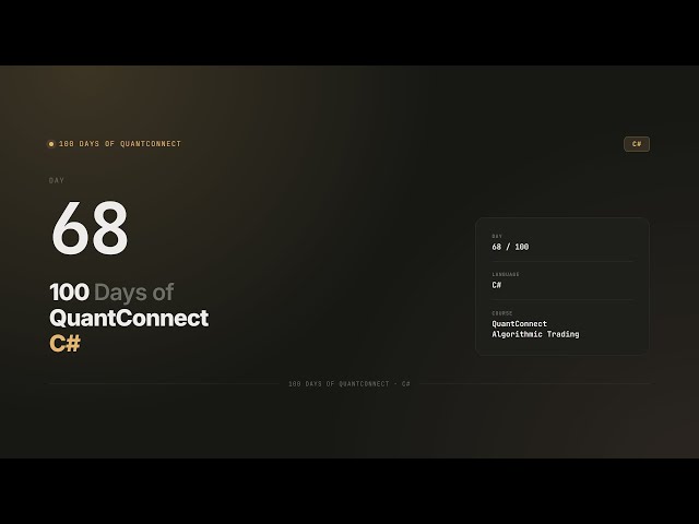 Day 68 — Adding Logs to Your Algorithm | 100 Days of QuantConnect CSharp