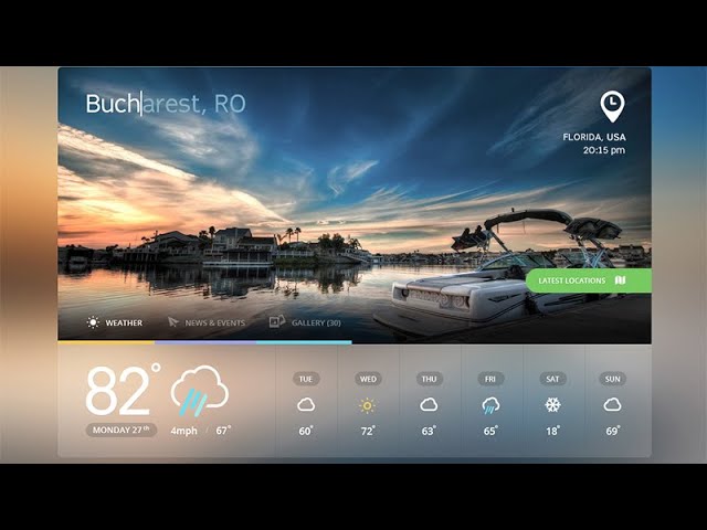 Designing Weather App Ui In JavaFx